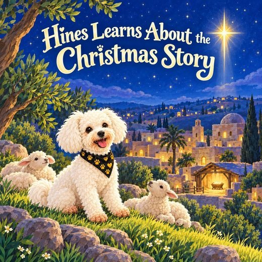 Title page of Hines Learns About the Christmas Story