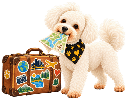 Hines with a suitcase and a folded map
